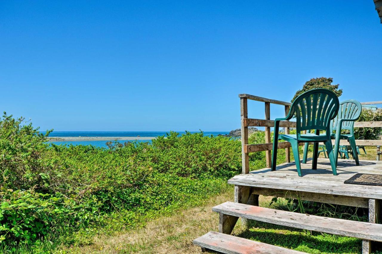 Smith River Vintage Cabin Oceanfront Deck And Views Luaran gambar